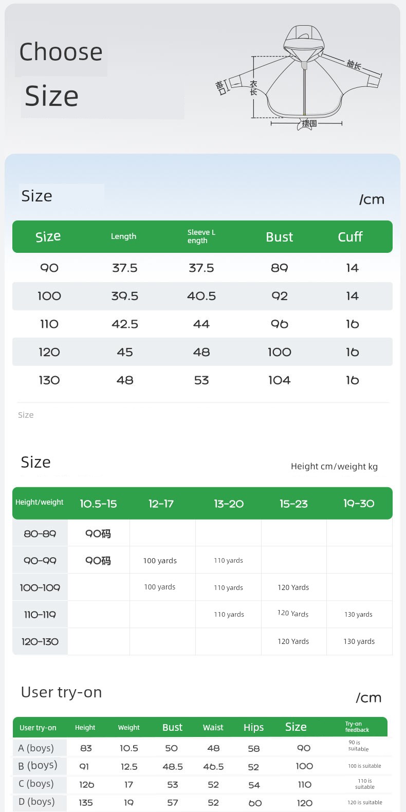 Kk Tree Baby Sun Protection Clothing Children's Summer Original Yarn Sun Protection Clothing Boys and Girls Anti-Uv Cloak Style Jacket — 35