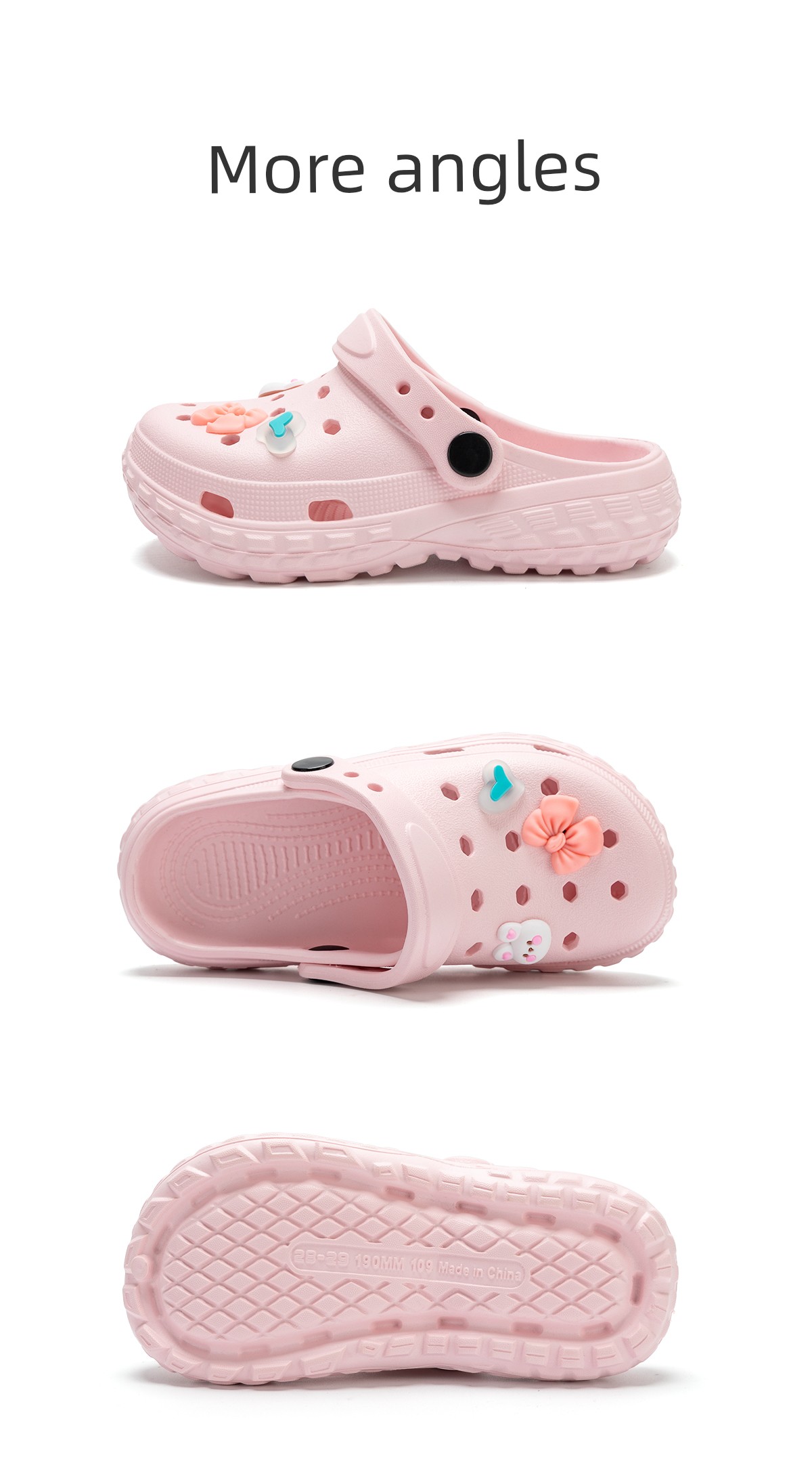Children's Croc Shoes for Girls 2026 New Summer Outdoor Sandals for Older Kids Non-Slip Eva Girls' Slippers Comfortable — 21