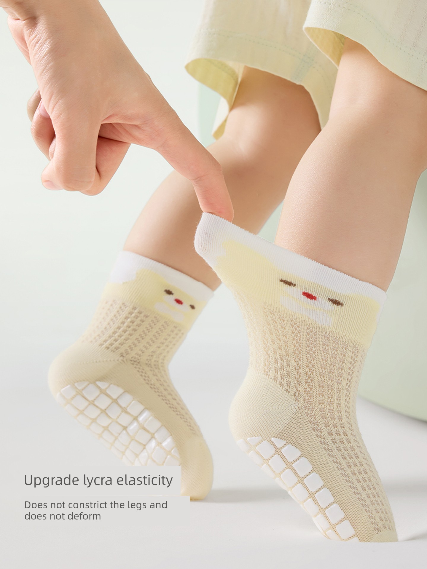Betis Baby Floor Socks Summer Thin Non-Slip Socks Baby Toddler Socks Mesh Breathable Socks for Men and Women — 3