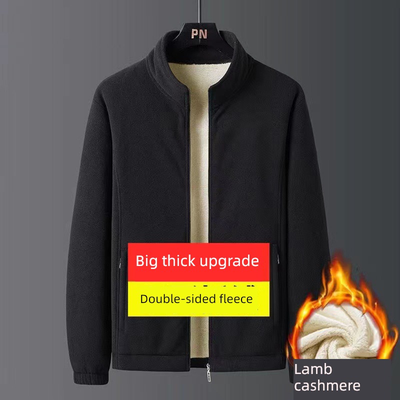 Autumn and winter Inner bladder thickening keep warm two-sided Fleece
