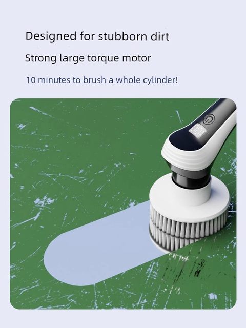 Old fisherman fish tank cleaning tool long handle electric cleaning brush wipe glass cleaning inner wall without dead corners tool