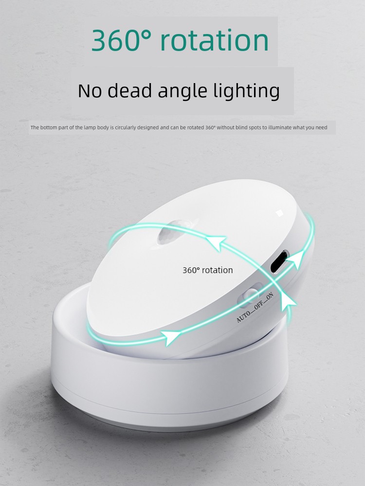 Corridor Sensor Light, No Wiring Required, Voice-Activated at Night, Automatic Charging, No Need to Plug In, Lights up When Someone Comes and Turns Off When Someone Leaves, for Corridors