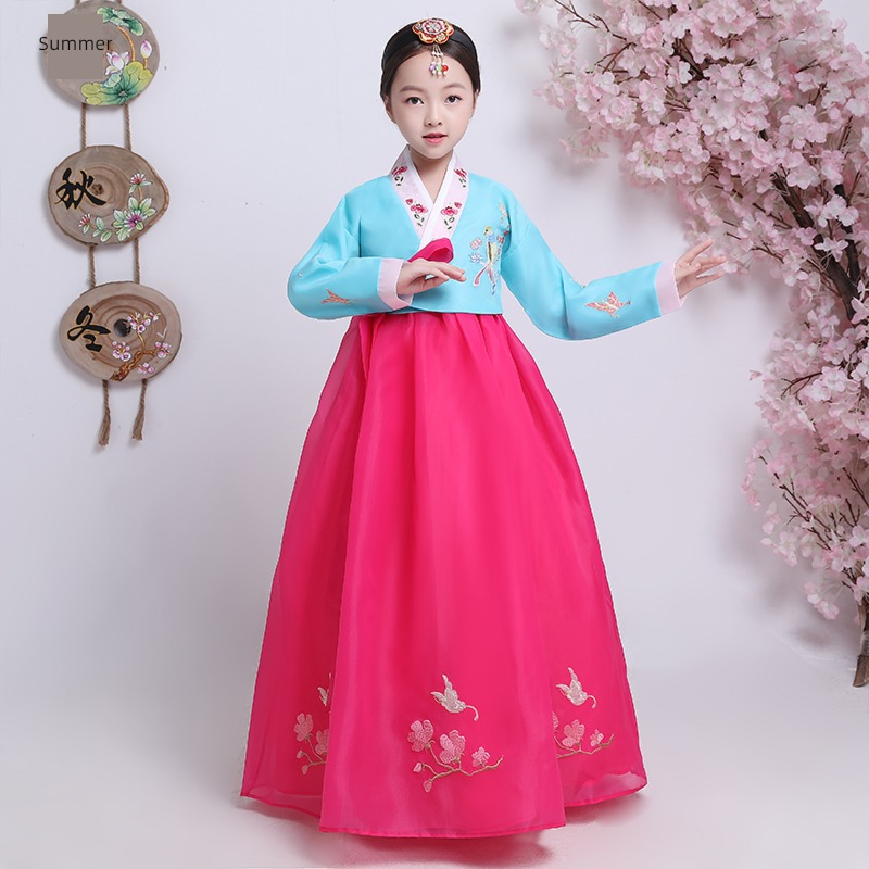 tradition improvement children Baby girl the Korean  nationality ancient costume