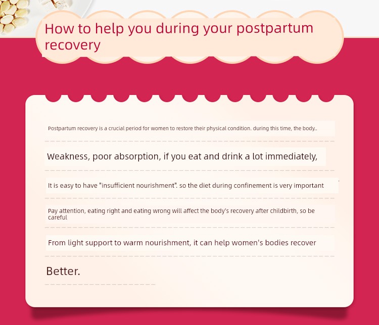 Postpartum Meal Nutritious Meal Postpartum Stew Soup Ingredients Package Postpartum Meal Set Postpartum Soup Ingredients Small Postpartum 15-Day Supplement — 8