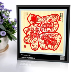 Chinese-Style Gifts, Weixian Handmade Window Grilles, Mirror Frames, Paper-Cut Paintings, Decorative Paintings, Ornament
