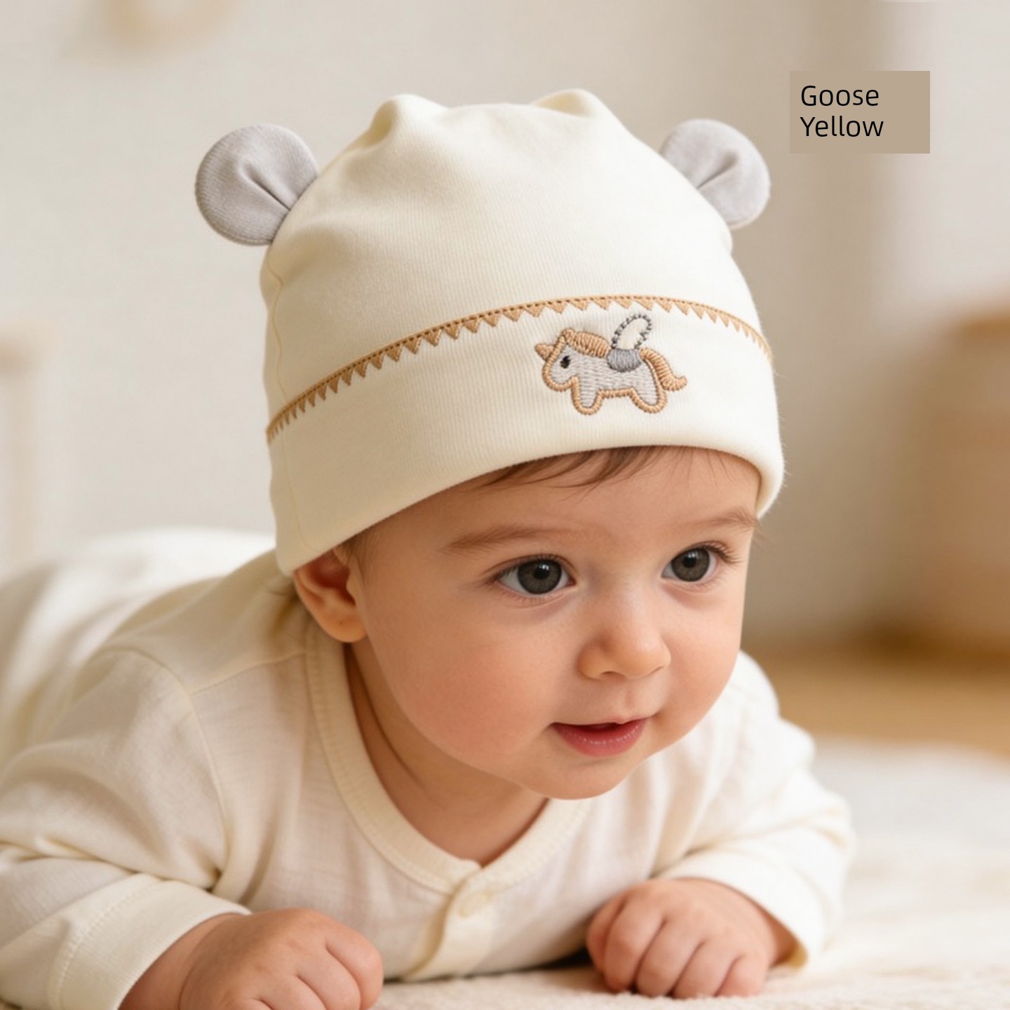 Pregnant and Newborn Baby Hat 0-12 Months, Newborn Baby Protective Cap, Double-Layered, Spring, Summer, Autumn, Winter, Pure Cotton, Class a — 2