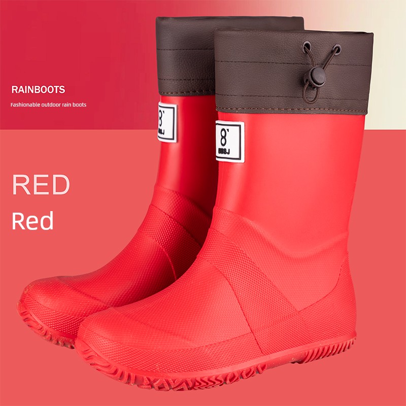 Children's Lightweight Rain Boots, Foldable Rain Boots for Men and Women, Couple's Rain Boots for Rainforest Hiking, Non-Slip Waterproof Shoes, Mid-High — 5