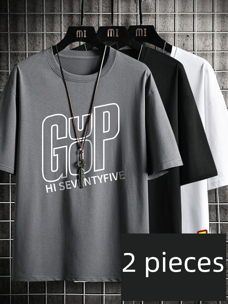 man summer Thin money Korean leisure Short sleeve T-shirt