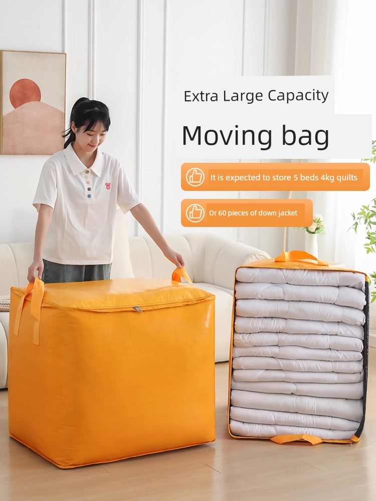 Large-Capacity Moving Packing Bag, Thickened and Durable Express Delivery Transfer Bag, Dormitory Quilt Storage Bag, Luggage Bag