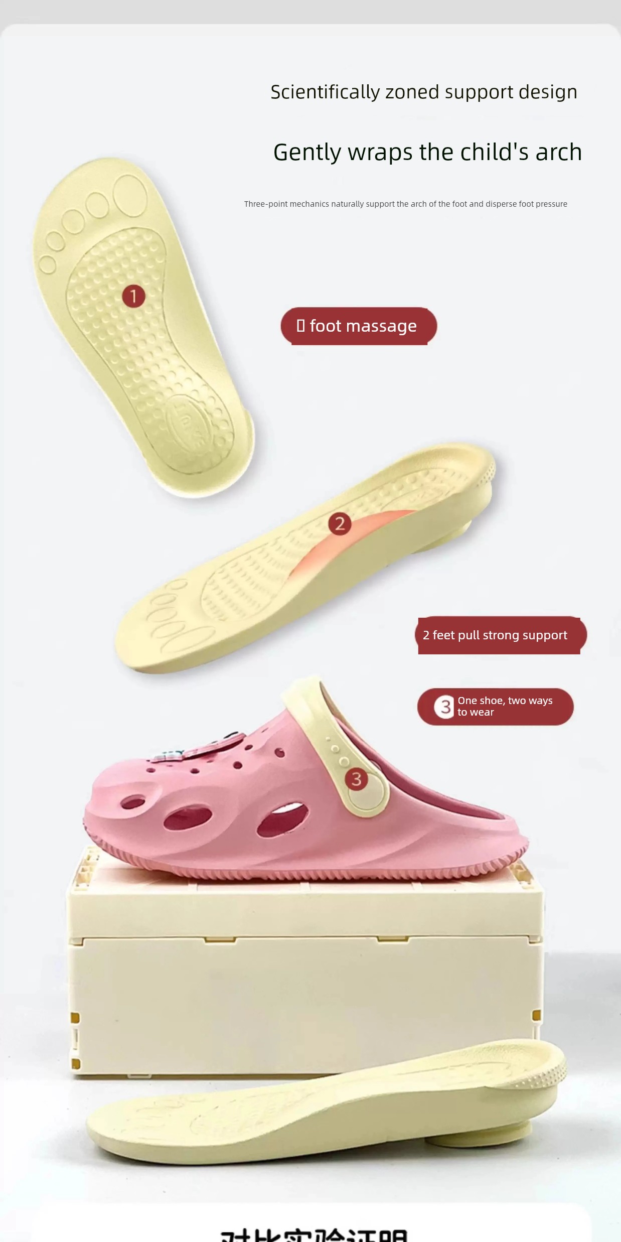 Children's Arch Support Slippers for Flat Feet Correction, Anti-Slip, Suitable for Adults with Flat Feet and Inward-Pointed Feet, Summer Unisex — 3
