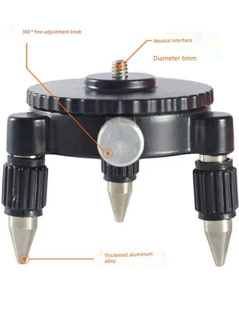 Level meter fine-tuning base wall meter floor meter rotating triangle universal adapter chuck 12-wire bracket accessories