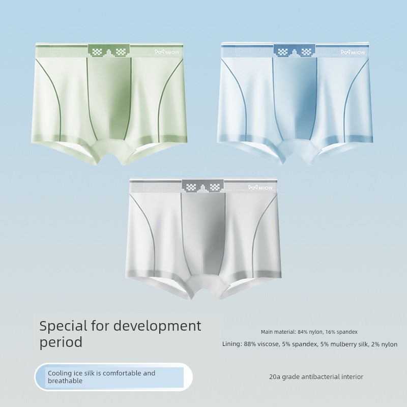 MiiOW Kids Youth Ice Silk Summer Children's Underwear — 1