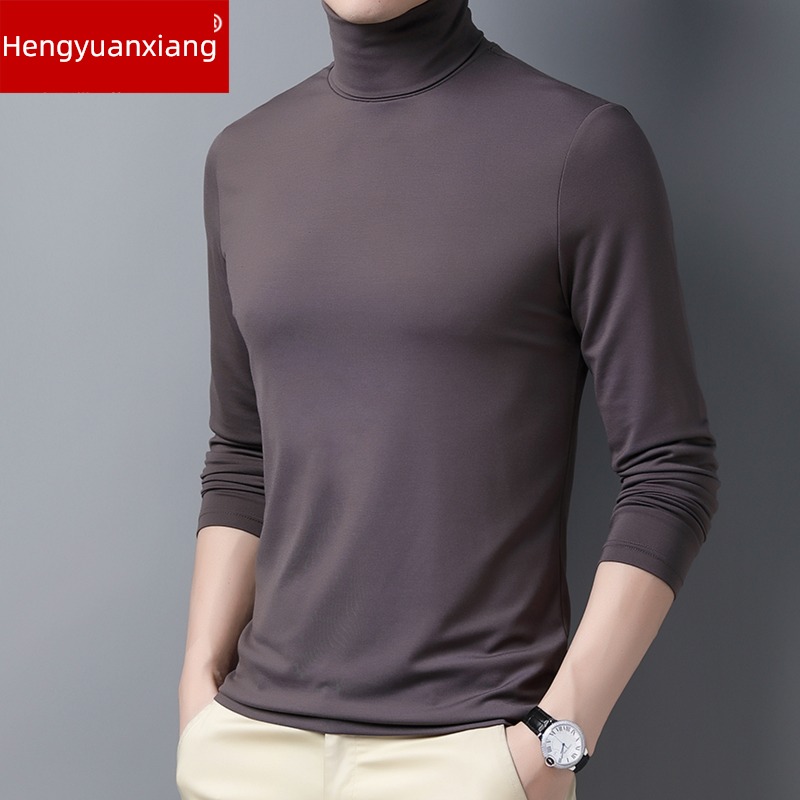 hyz  man High collar thickening Sweater Long sleeve T-shirt