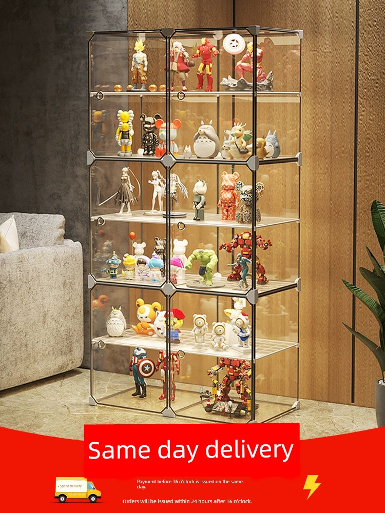 手辦樂高展示櫃模型玩具收納架 防塵陳列牆透明家用公仔積木置物櫃 (7.2折)