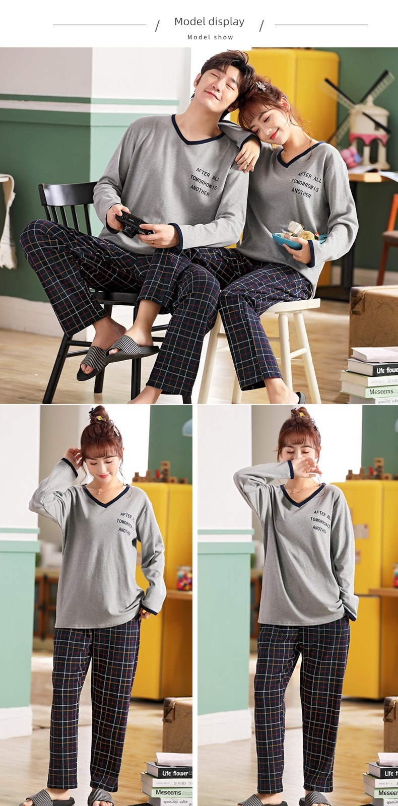 300 Jin men's wear lovers All cotton the fat pajamas