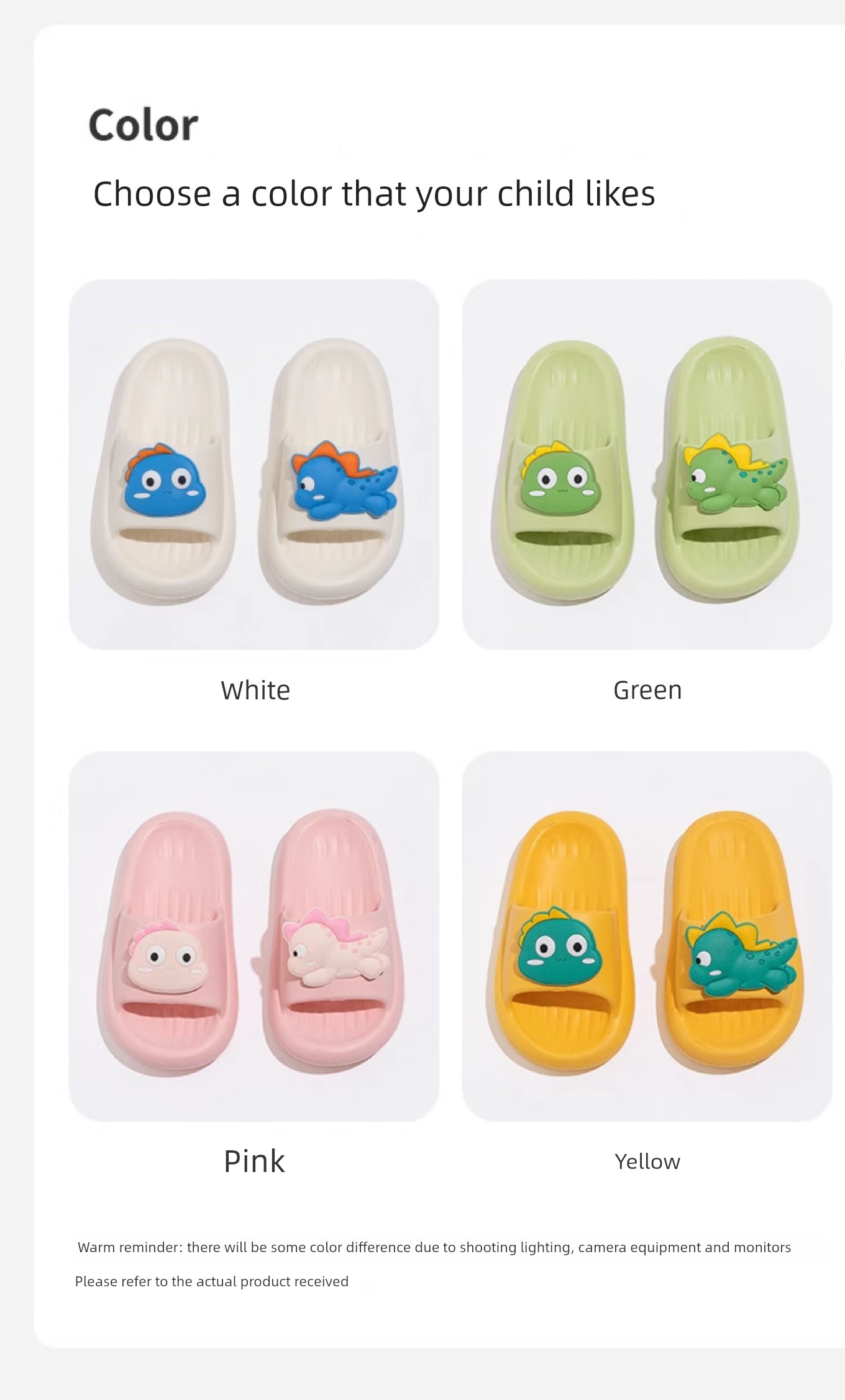 Rushan Dinosaur Children's Slippers for Babies, Indoor Home Use for Boys and Girls, Summer Bath Non-Slip Eva Outdoor Sandals — 8