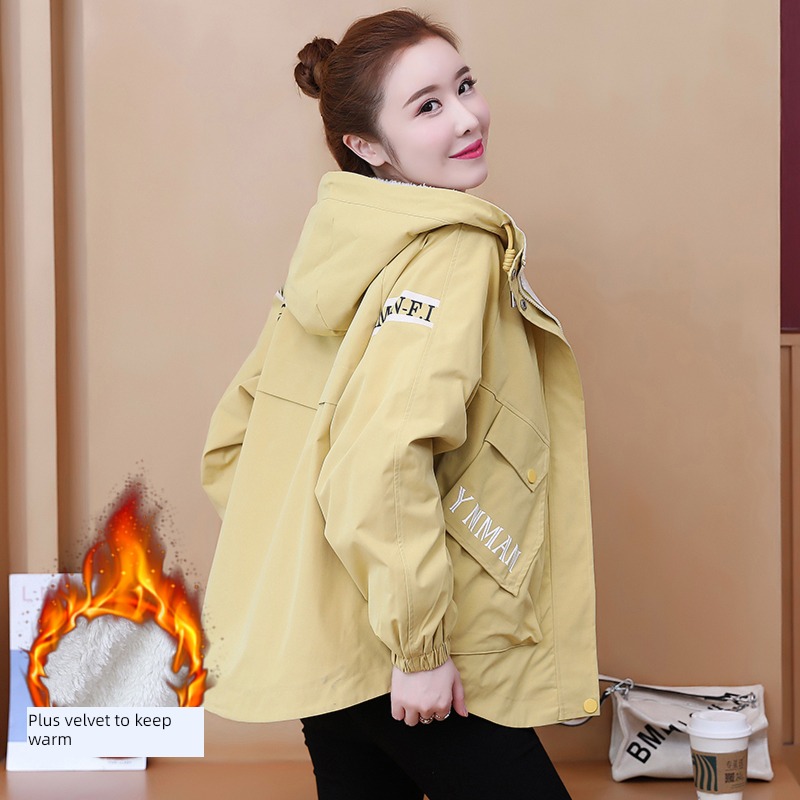 Lamb hair leisure time Jacket Plush clothes loose coat