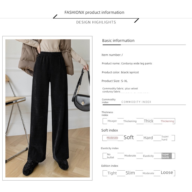 chenille  winter leisure time Women's wear fashion High waist sweatpants