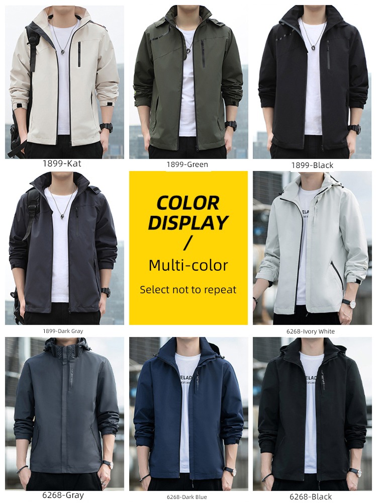 Romon autumn Hooded motion leisure time man loose coat