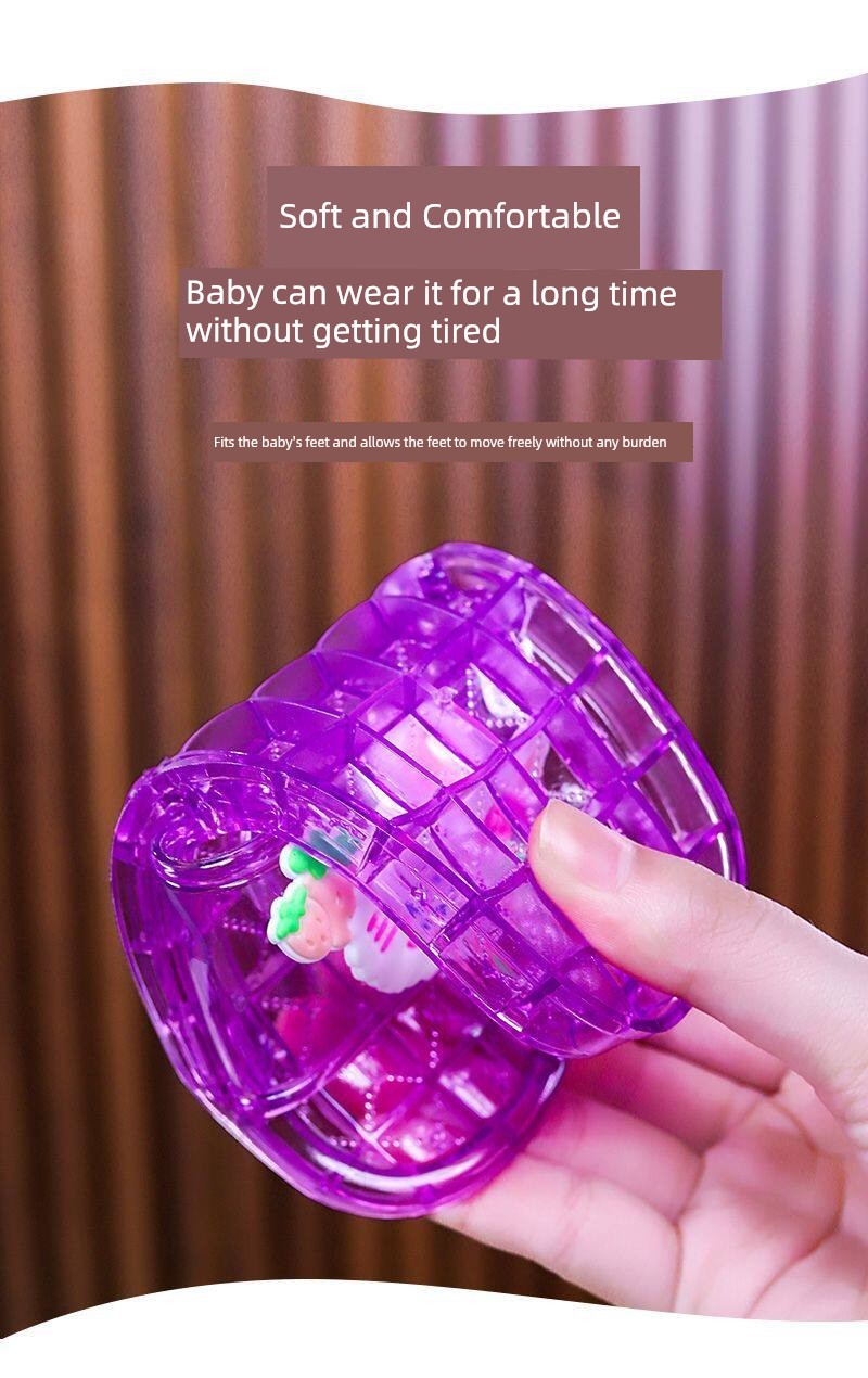 Parent-Child Children's Crystal Girls' Sandals, Non-Smelly, Non-Slip, Cute, Soft-Soled, Suitable for Indoor and Outdoor Use, Transparent Beach Sandals — 5