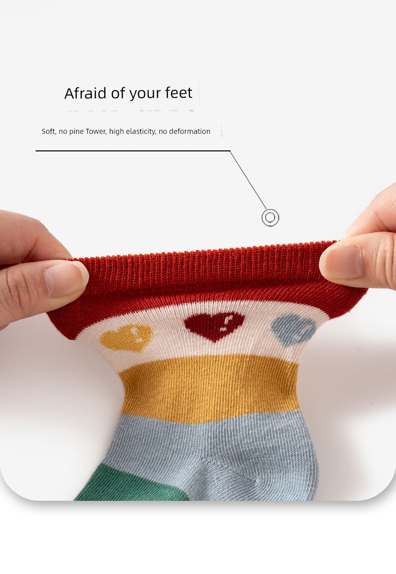 Rainbow Baby Socks Spring & Fall Cartoon Korean Cotton Socks Baby Winter Knee Socks Children's Socks Boys Girl Children's Socks Children's Socks — 5