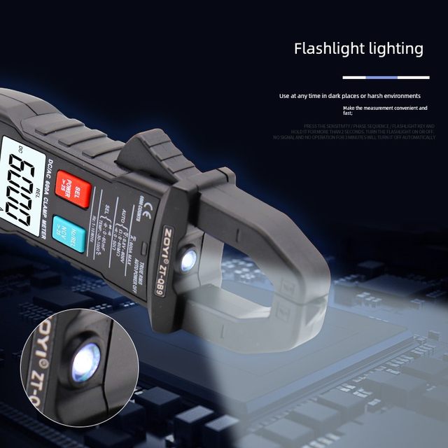 Zhongyi QB9 fully automatic intelligent gear shift clamp multimeter DC ammeter high-precision full gear anti-burn