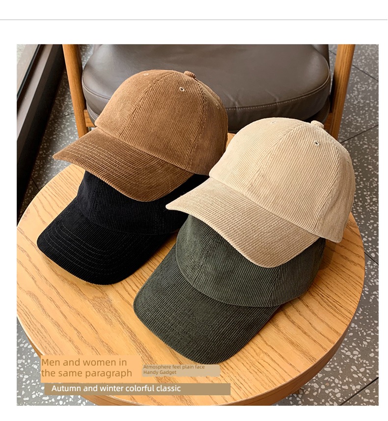 Hu stubble uncle self-control winter face without makeup Soft roof Baseball cap