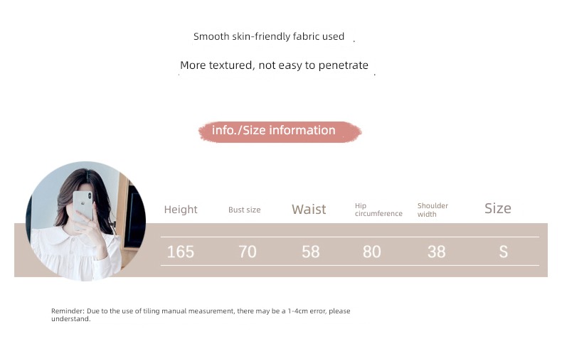 Age reduction Long sleeve unique jacket Foreign style Chiffon shirt