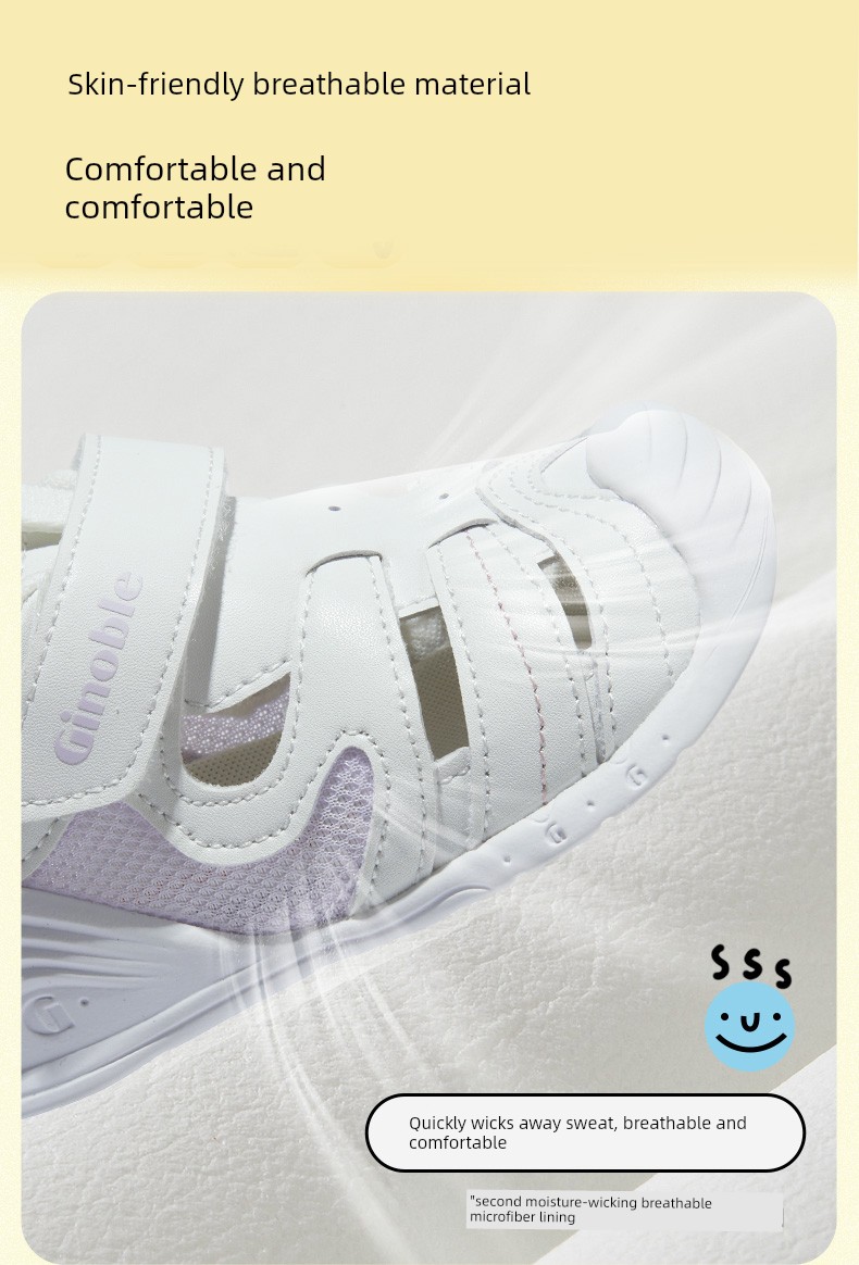 Jinopu Functional Shoes for Summer, Infants and Toddlers, Pre-Walking, Refreshing and Simple, Pampering Series, Key Shoes Gb2198 — 6