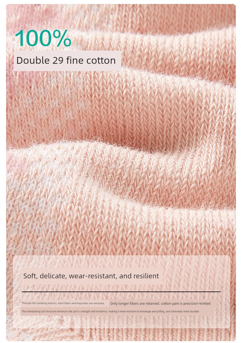 [3 Pairs] Purcotton Kids Pure Cotton Socks Boys and Girls Student Socks Thin Breathable Mesh Socks — 11