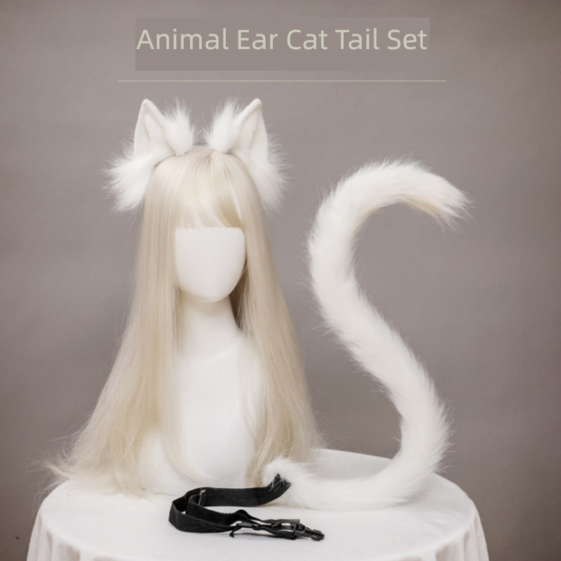 Girlish heart cosplay hair hoop tail Kitty Ears