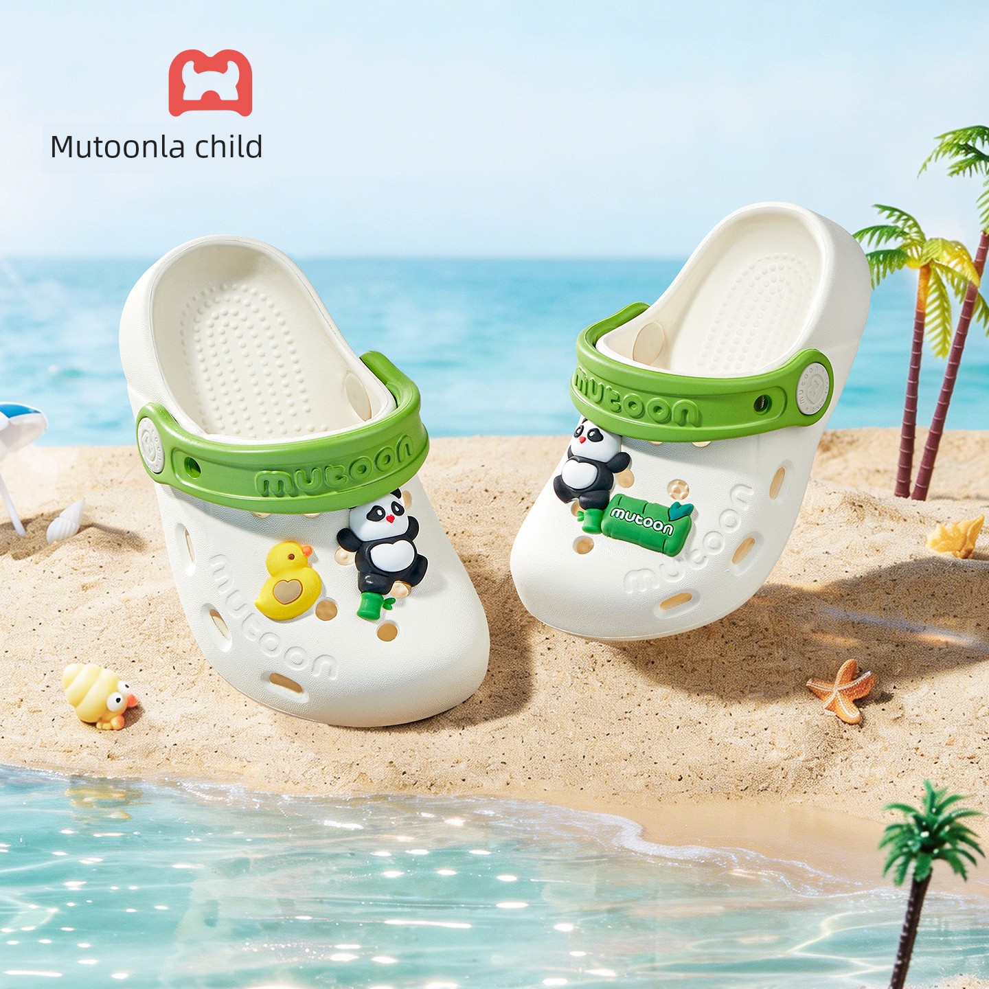 Children's Slippers for Indoor Use, New Summer Style for Boys, Clogs for Kids, Outdoor Sandals for Girls, Beach Shoes — 1