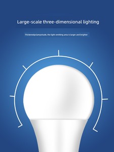 Led Energy-Saving Light Bulb for Home Use, White-Yellow Warm Light, Super Bright, E27/E14 Size Screw Base, Dual-Color Ad