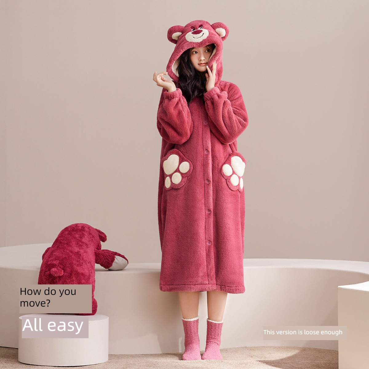 Quiet rhyme Super soft Coral velvet female have more cash than can be accounted for lovely pajamas