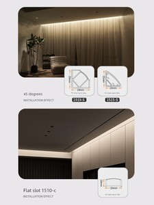 Super Bright LED Light with Ceiling Reflective Groove Linear Light Bar Light Linear Light Aluminum Groove Light with Car