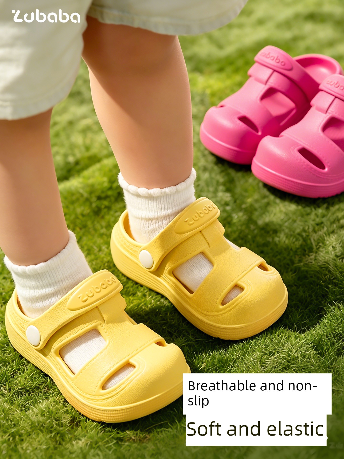 Pig Daddy Children's Summer Sandals for Boys, 2-Year-Old Baby Slippers, Eva Indoor Non-Slip Sandals