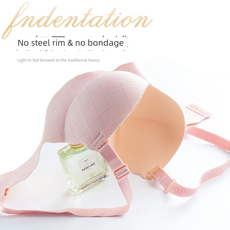 Wireless  Anti sagging Upper support Big size Underwear set