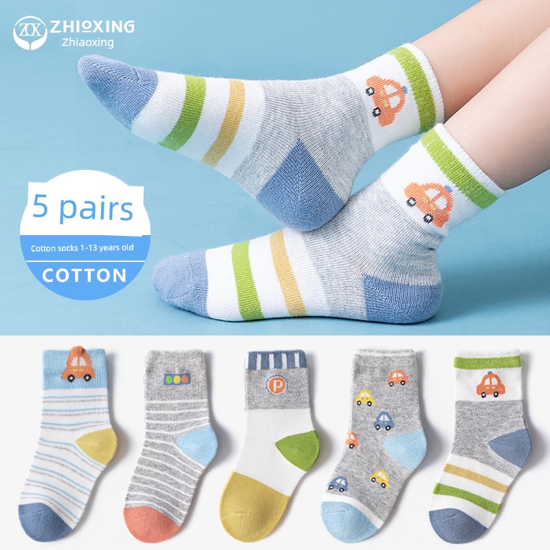 Pure Cotton Spring & Fall Thin Kid Cartoon Children's Socks — 3