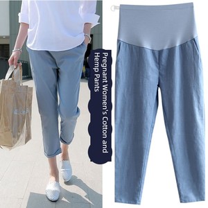 Outwear Summer Thin Casual Cotton and Linen Autumn Maternity Pants