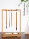 Meilin Pencil Holder Brush Hanging Nanzhu Solid Wood Shelf New Chinese Multifunctional Simple Student Calligraphy Supplies Storage Storage Shelf Creative Desktop Ornaments Study Four Treasure Set Display Shelf