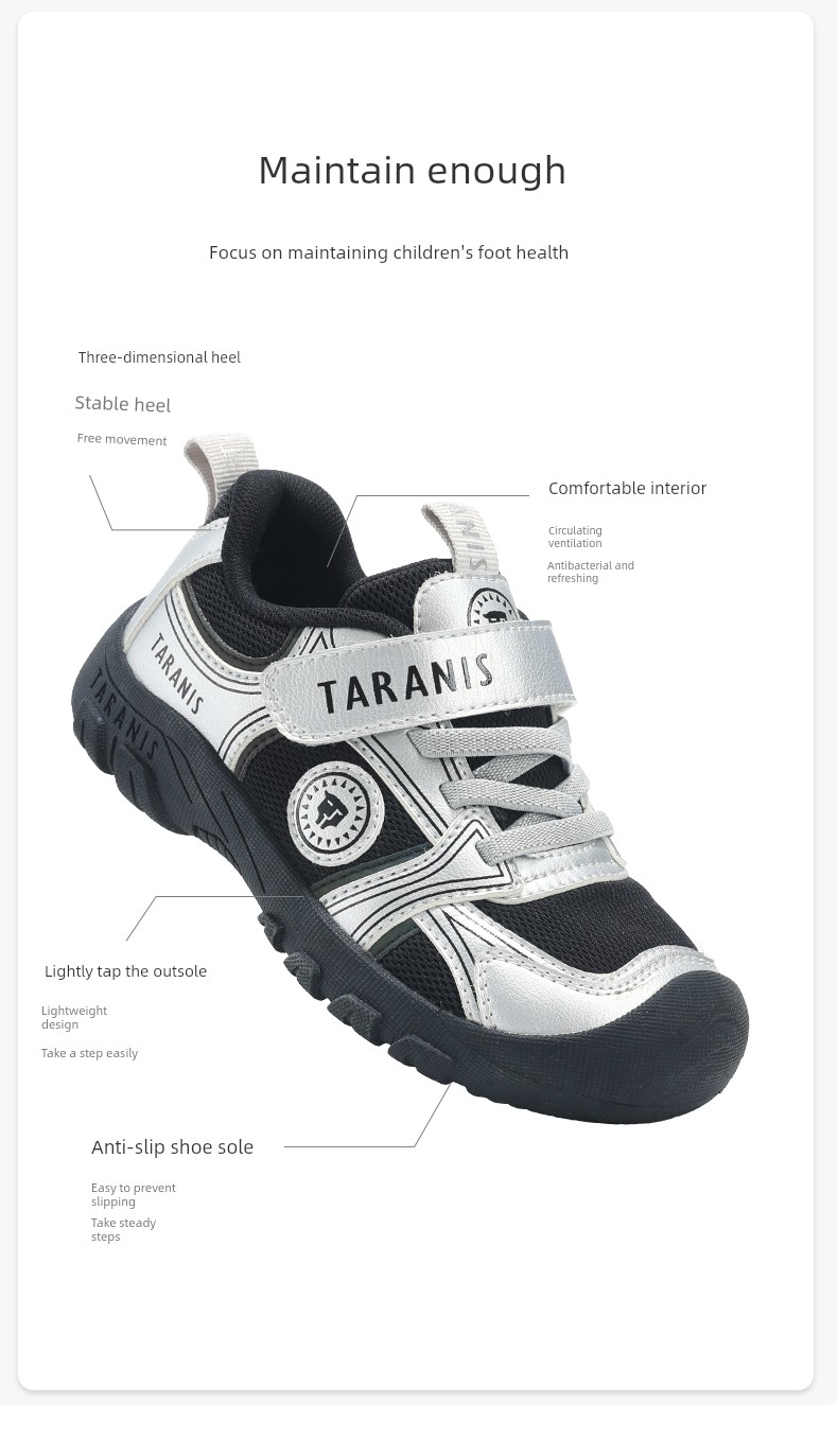 Tyrannis Kidsren's Shoes, Autum Outdoor Sports Shoes for Older Boys, Boys' Non-Slip and Wear-Resistant Girls' Casual Shoes — 5