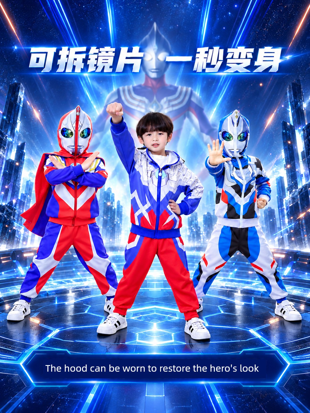 Authentic Ultraman Clothing Zero Boys' Clothing Spider-Man Children's Jacket Spring and Autumn Sports Suit