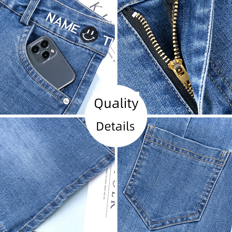 summer ma'am Buttocks Spring High waist Denim skirt