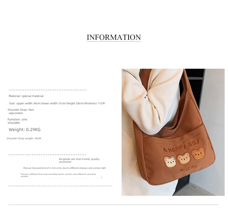 Minority Design Bag female 2022 Autumn and winter The new fashion The single shoulder bag Retro Versatile Axillary bag commute Canvas bag