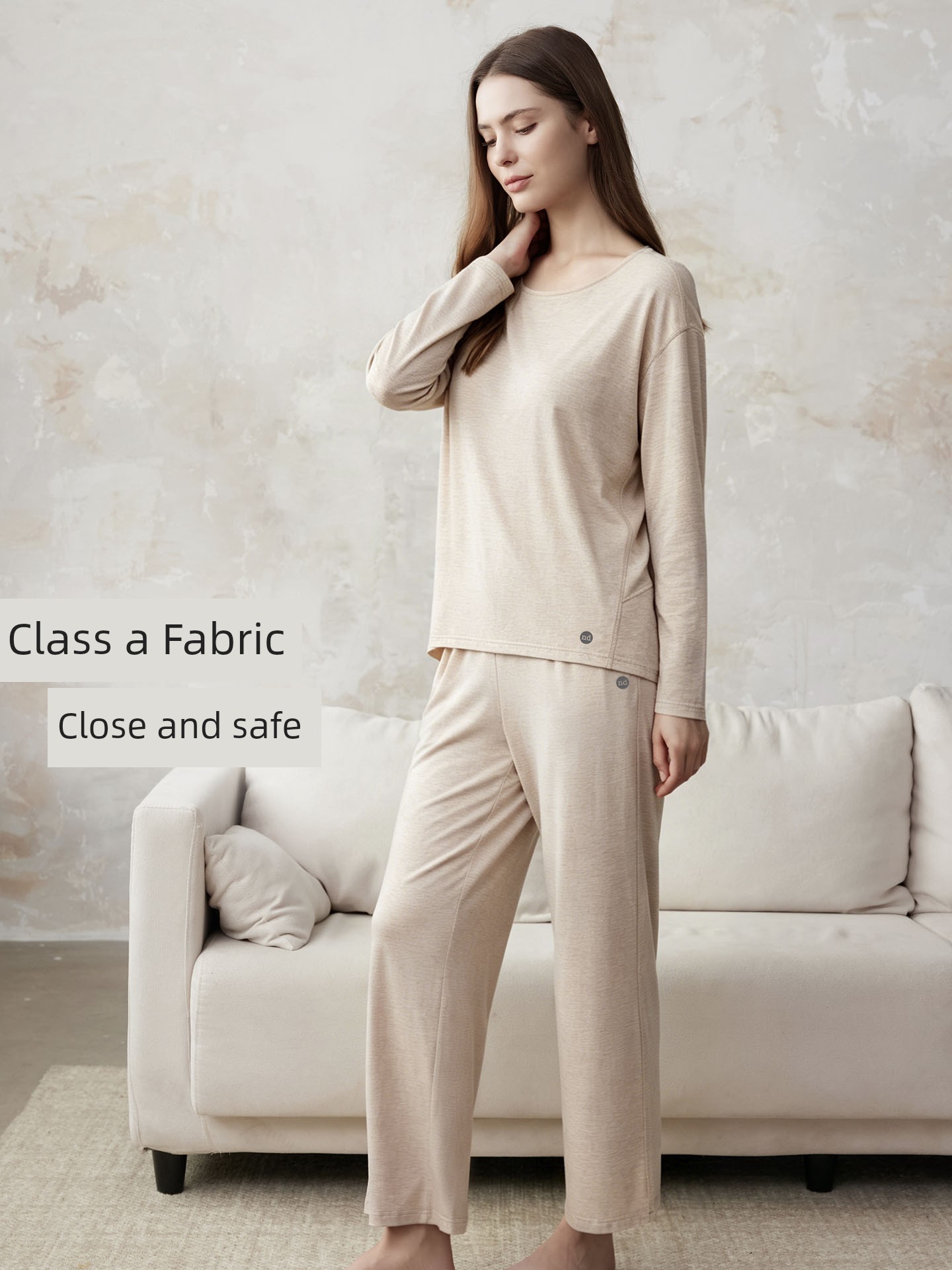 Women's Bamboo Fiber Spring and Autumn Leggings Home Wear — 4