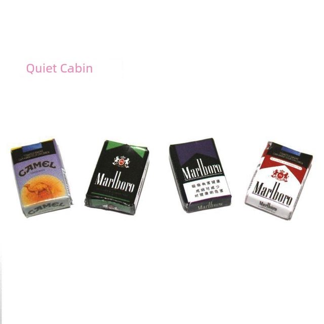 Miniature food play toys and supermarket scene ornaments DIY doll house accessories household model ornaments simulation mini cigarette box