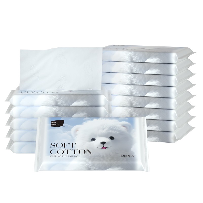 Plant-Based Cloud Soft Towel Cream Paper, Specially Developed for Newborns, Moisturizing Soft Tissue, Baby Facial Tissue, Ultra-Soft Tissue Paper — 5