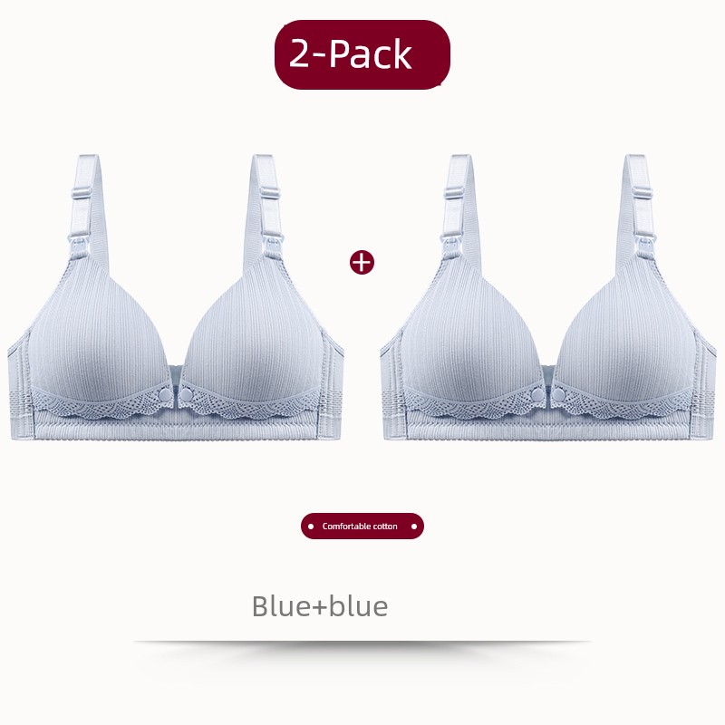 Maternity Bra Nursing Bra Push-Up Anti-Sagging Pregnancy Breastfeeding Pure Cotton Lift-Up Comfortable Bra Thin Style — 4