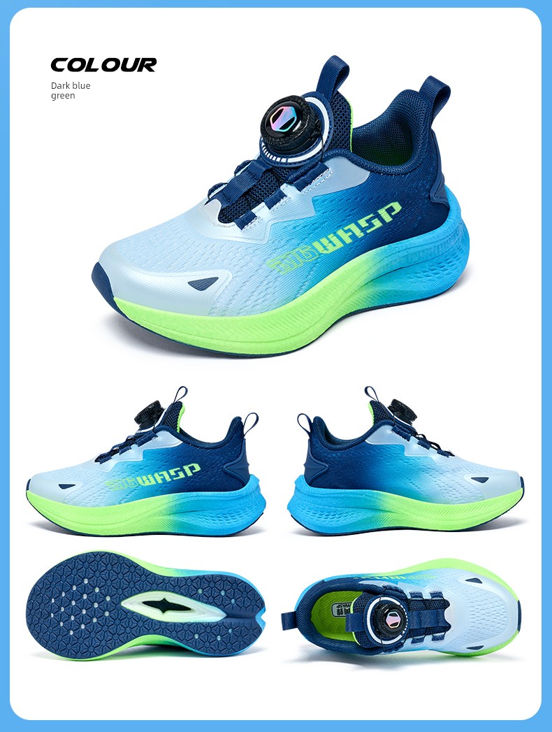 Lightweight Bumblebee Children's Shoes, Boys' Sports Shoes, Mesh Breathable Shock-Absorbing Non-Slip Youth Mesh Shoes, Kidsren's Running Shoes — 14