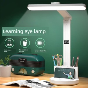 Lamp Learning Dedicated Student 2025 New Arrival Dormitory Desk Clock Reading Bedside Lamp Myopia Prevention Eye Protect